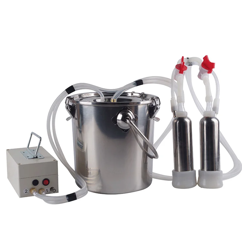 

Cow Breast Vacuum Pulse Milking Machine Stainless Steel Head Capacity For Sheep