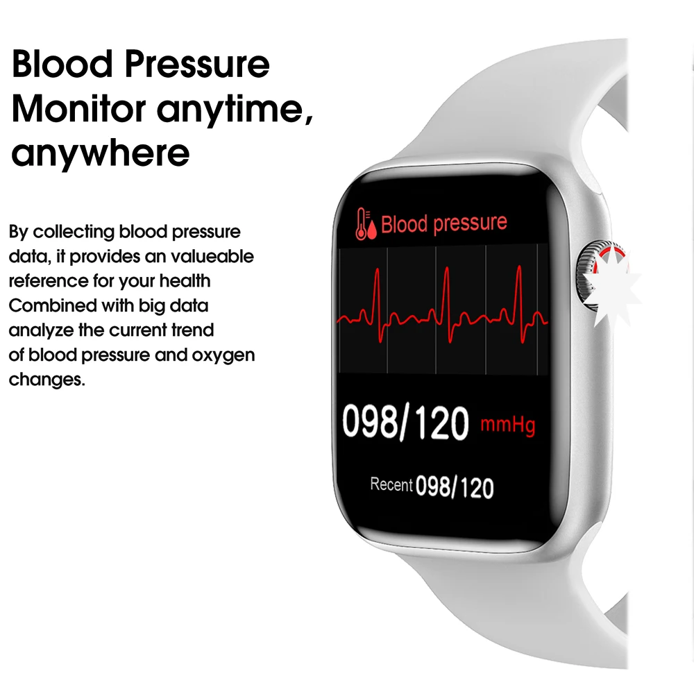 IWO W46 Smart Watch IP68 Waterproof Swimming Bluetooth Wireless Charging ECG Heart Rate Sport Men Smartwatch PK W26 IWO 12 8 13
