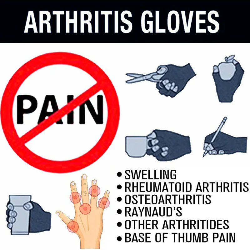 Wrist Support Hand Arthritis Joint Pain Relief Wrist Brace Exercise Weight Lifting Gloves Training Skid Sport Fitness Gloves