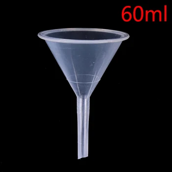 

1/2" 60ml Mouth Dia Laboratory transfer perfume Mini and clear White Plastic Filter Funnel