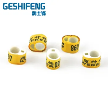 

Plastic 7.4mm pigeon rings pigeon bands with flag name number