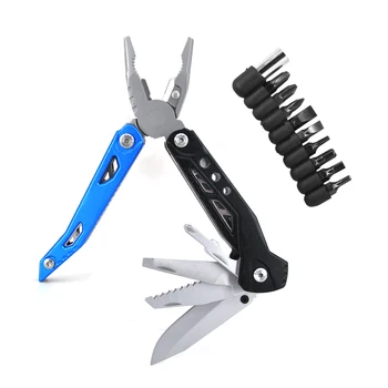

Multitool Pliers Folding Plier Pocket EDC Camping Screwdriver Kit Bits Knife Bottle Opener Hand Tools Alicate Multifuncional