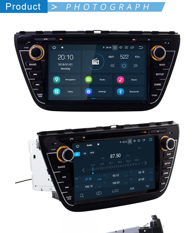 Excellent TOPBSNA 8 inch Android 9.0 Car DVD Player For Suzuki SX4 S-Cross 2014 2015 2016 WIFI Multimedia GPS Stereo 2 Din Car Radio Audio 13