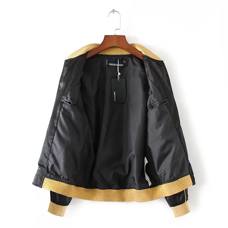

WOMEN'S Dress 2018 Spring New Style Flight Jacket New Style Europe And America Wind to Fly Loose-Fit Baseball Uniform Printed Co