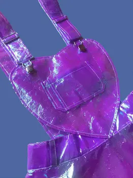 

Gradient Laser Electro-Optic Magic Strap Heart-Shaped Cut Dress Costume Sexy Dresses Party Night Club Dress 2020 Women Clothes