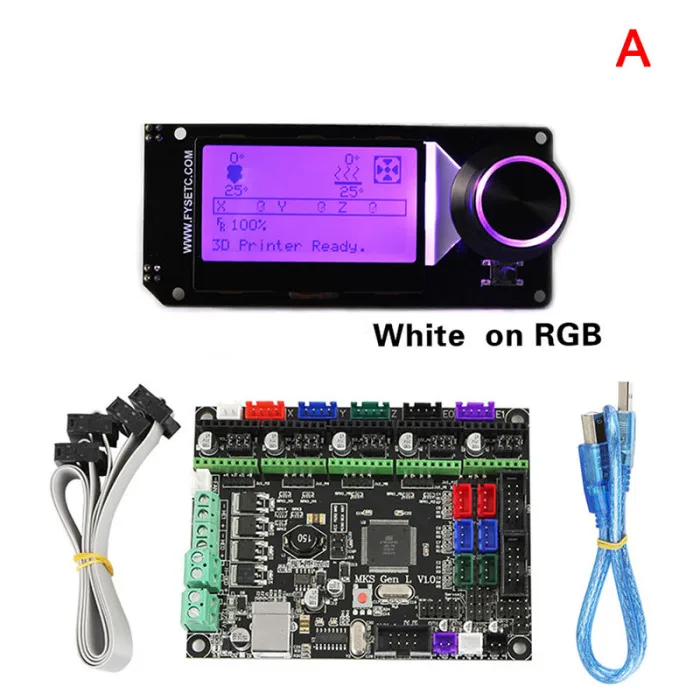 MKS Gen L+ MINI12864 ЖК-дисплей Поддержка Marlin DIY комплект для 3d принтера OD889