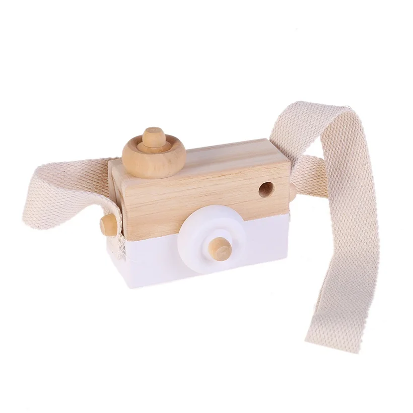 Деревянная игрушка камера Дети креативные шеи Висячие веревки игрушки фотография реквизит подарок