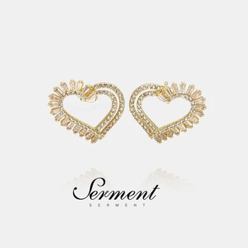

SERMENT 2020 Lover Rose Gold Silver Color Female Necklace Pendant Fashion Jewelry For Women Princess Luxury Pendant Accessories
