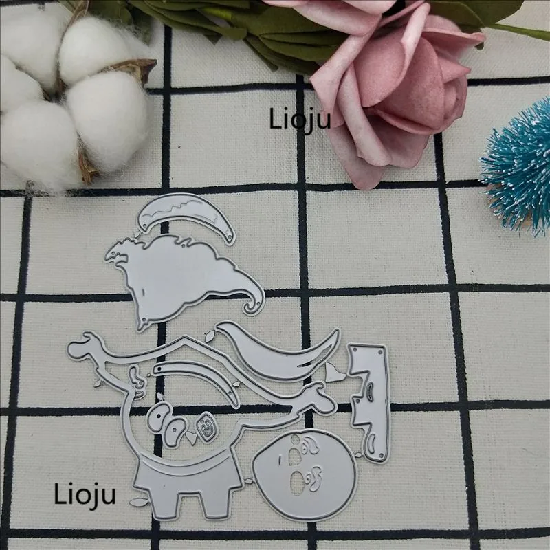 Troqueles De Corte De Metal * Para Manualidades DIY - Santa Claus De Navidad, Campana Y * Plantilla De Corte Con Bordes De Corte Precisos