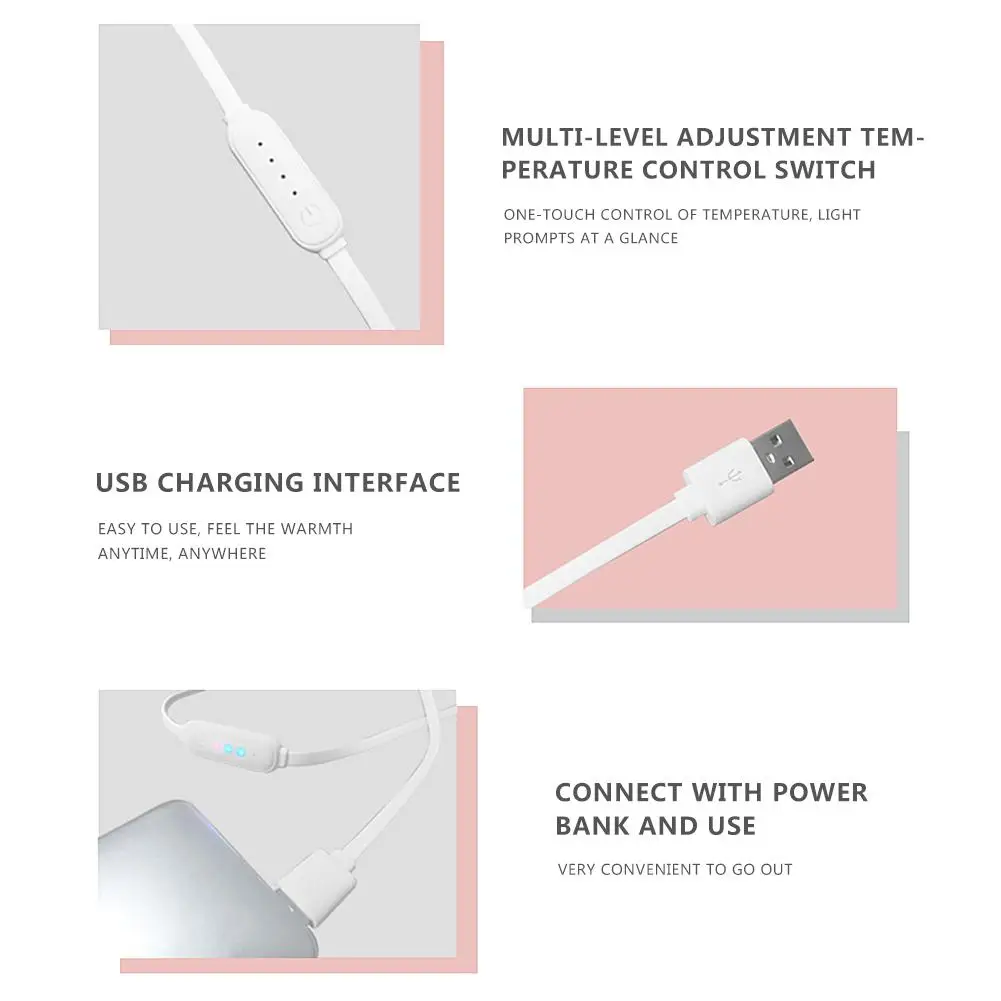 Теплый шейный шарф с подогревом, USB шарф с подогревом, шарф с электрическим подогревом, мягкий теплый шарф для женщин и мужчин
