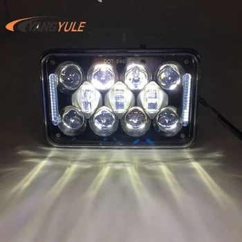 

Black / Chrome 4x6" inch Motorcycle LED Projector Sealed Beam Headlight for Honda XR650 XR250 XR400 Suzuki DRZ Headlight