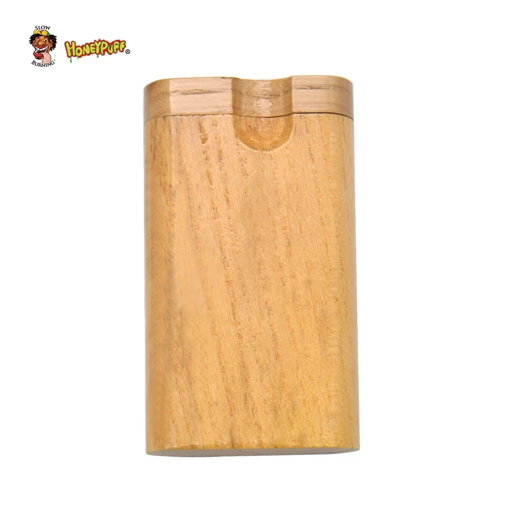 HONEYPUFF деревянная Dugout Digger One htter Pipe натуральная деревянная коробка для хранения с керамическим одним htter курительная ручная ложка чехол для хранения труб