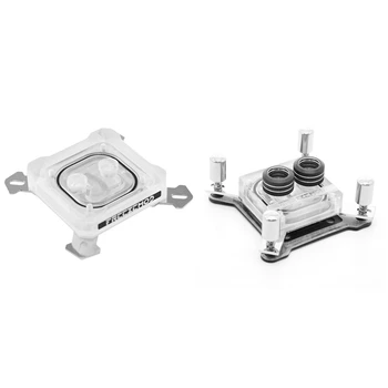 

FREEZEMOD 2 Set CPU Computer PC Water Liquid Cooler Block Base Copper with Micro-Channel, PM3D & PK5E