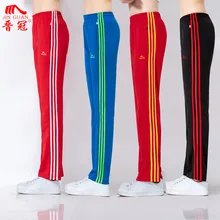 Весенние и осенние спортивные штаны, цветные брюки с тремя полосками, женские и мужские, стиль знаменитостей, красные и черные, для фитнеса, упражнений, группы G
