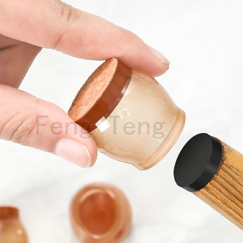 16pcs New Anti-slip Silicone Floor Protectors Chair Leg Caps Feet Pads Legs for furniture plugs chair feet protector Cover home