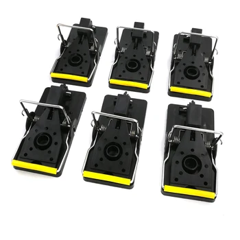 

6 Pcs Reusable Mouse Mice Rat Trap Killer Control Trap-Easy Pest Catching Catcher PBT Pest Reject Free Shipping