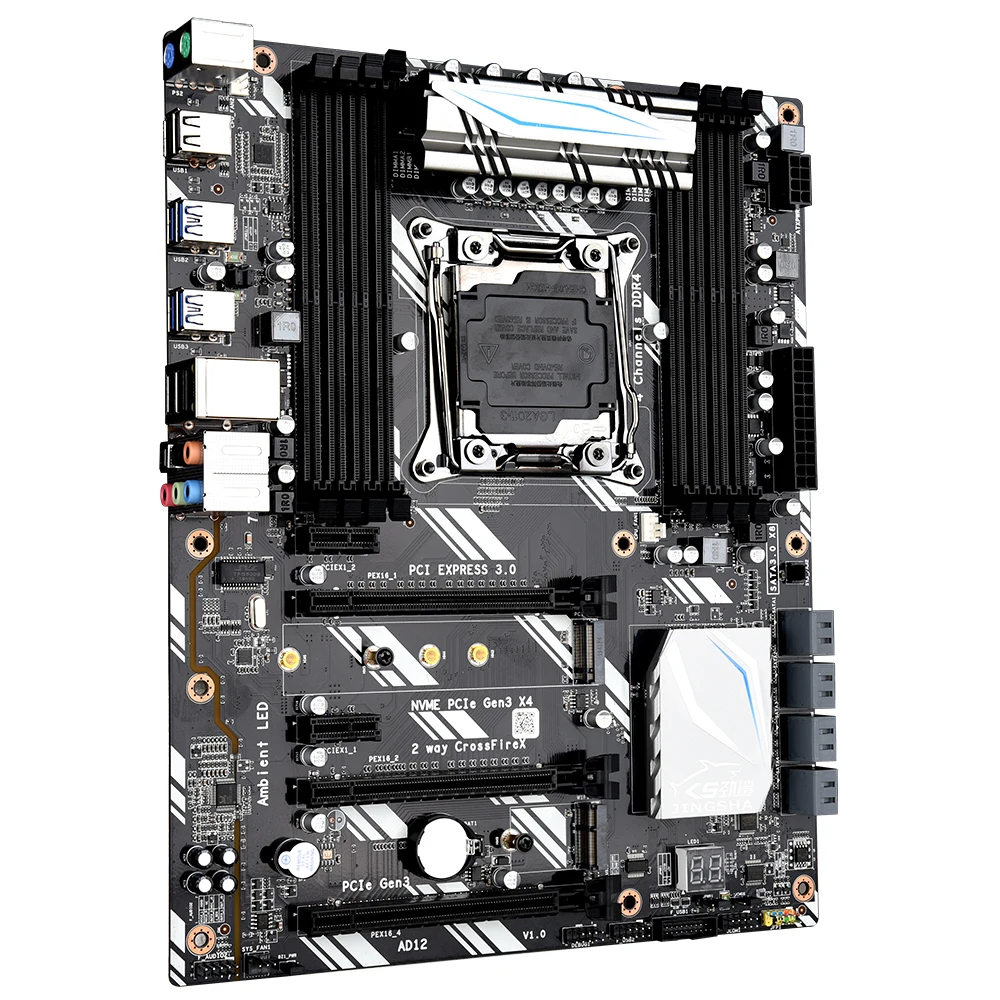 JINGSHA X99 D8 LGA2011 3 набор материнских плат с XeonXeon процессор E5 2678 V3 Процессор 2 5 г