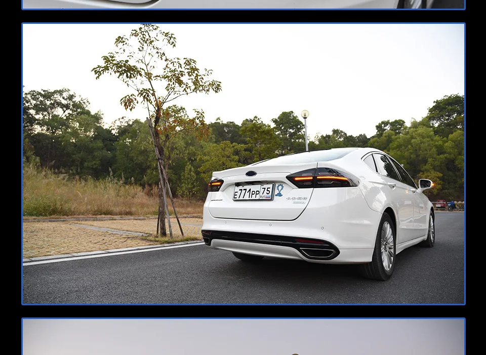 AKD Тюнинг автомобилей задние фонари для Ford Mondeo 2013- Fusion Porsche дизайн задние фонари светодиодный DRL ходовые огни противотуманные фары