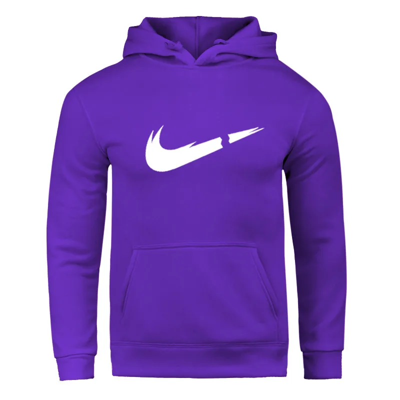 

Man Hoodies Spring Autumn Pullover Hooded Fleece Simple Brand Printed Add Wool Thickness Sport Wear Joker Under Wear Clothing
