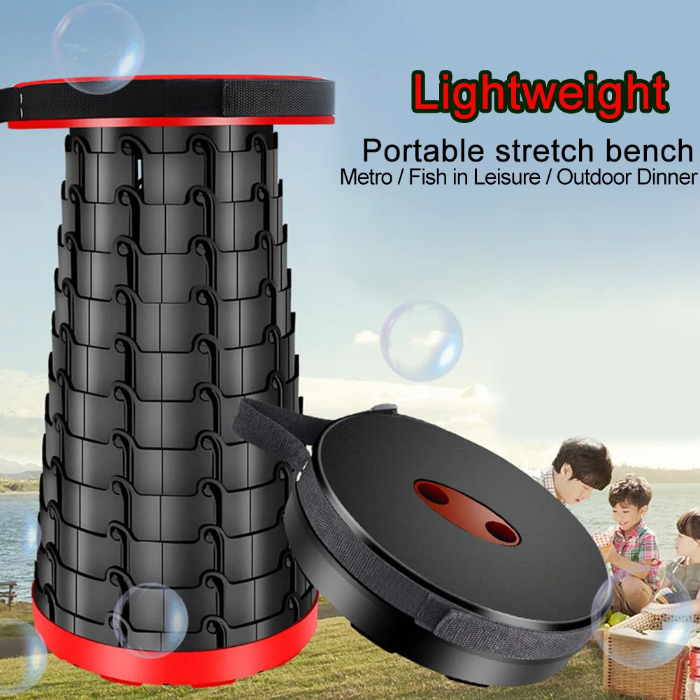 

Retractable Tourism Convenient Camping Non Slip Adjustable Portable Flexible Telescopic Foldable Chair BBQ Outdoor Queue Fishing