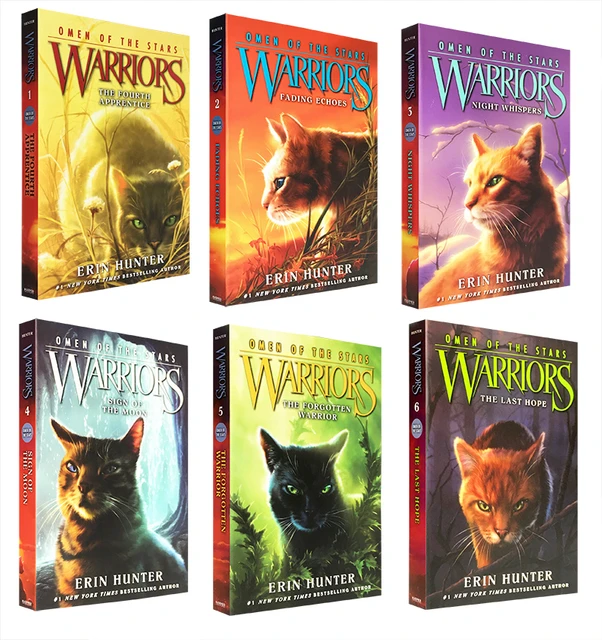 Warrior Cats Series 4 Omen Of The Stars Books 1 - 6 Collection Set