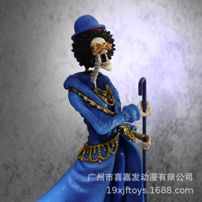 

Navigation/One Piece 20 Anniversary Blue Clothes Brooke Garage Kit Model Ornaments Anime Peripheral Gift