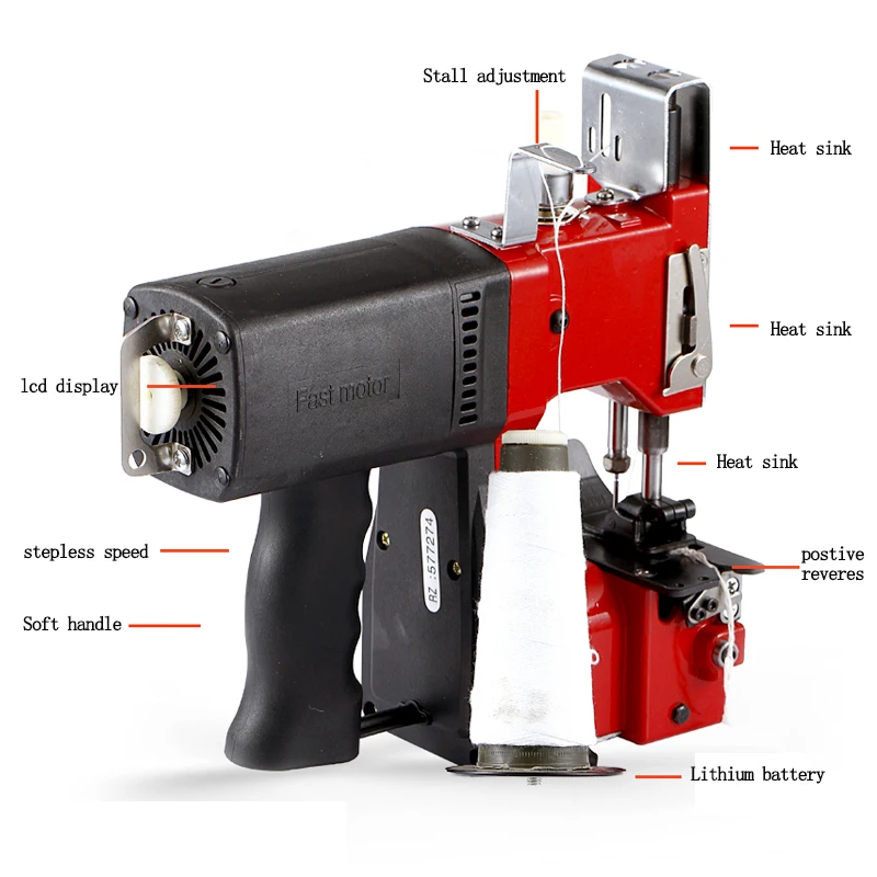 GK9-350 портативная запаечная машина 190 Вт электрическая швейная машина специальная автомобильная волоконная сумка тканая сумка брезентовый мешок крафт герметичный бумажный пакет