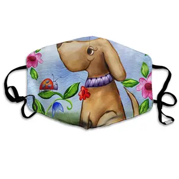

Mouth Mask Lovely Dog Print Masks - Breathable Adjustable Windproof Mouth-Muffle, Camping Running for Women and Men