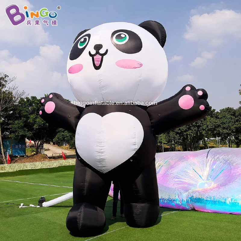 Personalized 5m Height Large Inflatable Panda / Inflatable Panda For