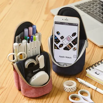 

Large Capacity Pencil Case Fabric High Quality Stand Up Pencil Bag Stationery Gift School Cute Pencil Box For Students Gift