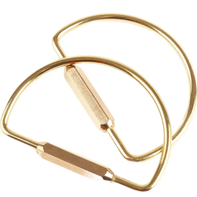 

Brass keychain personalized creative brass key ring for men and women metal key ring EDC tool