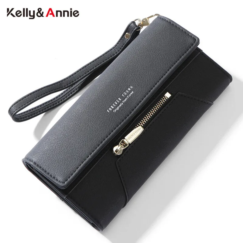 Кошелек клатч с ремешком на запястье женский бумажник несколькими отделениями