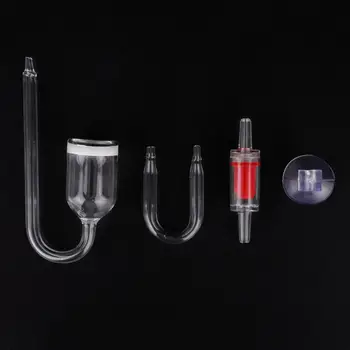 

CO2 Generator Diffuser Set Aquarium DIY CO2 U-Tubes Suckers Generator System Kit Fish Tank Plant Valve Atomizer Reactor