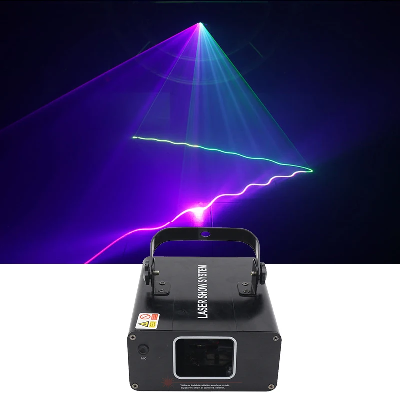 Disco Laser DMX 512 1 Head RGB 3 IN 1 Scaner Laser Light RGB Lazer Stage Lighting For KTV Dance Xmas Party Show Time Light
