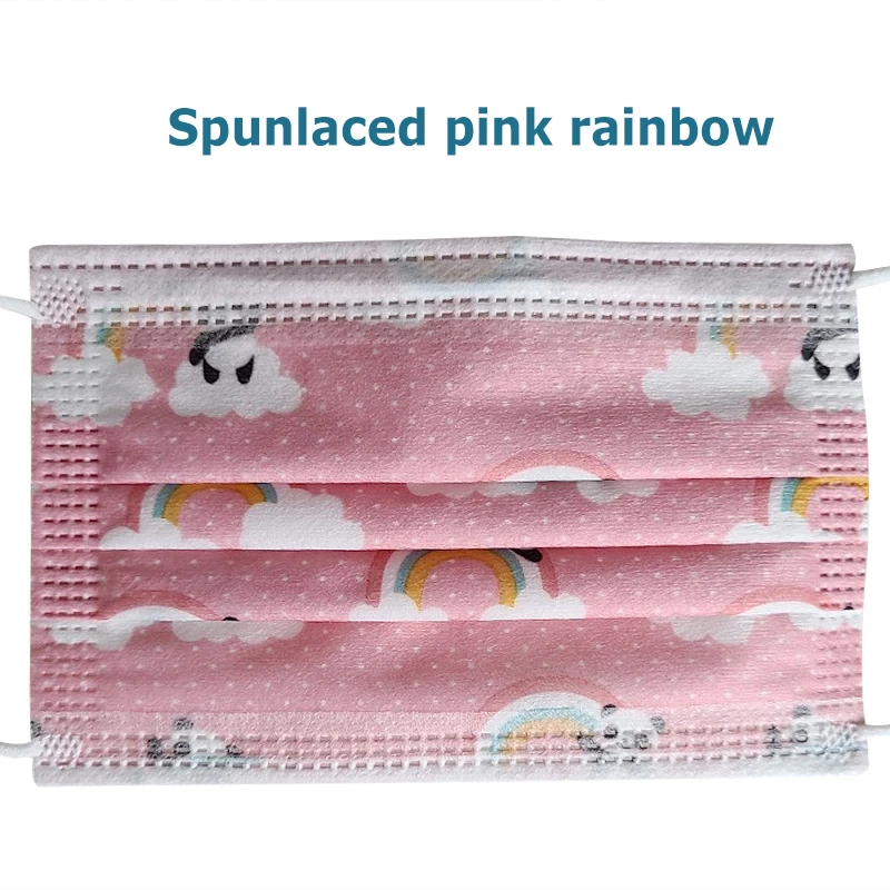 T11水刺布粉色彩虹