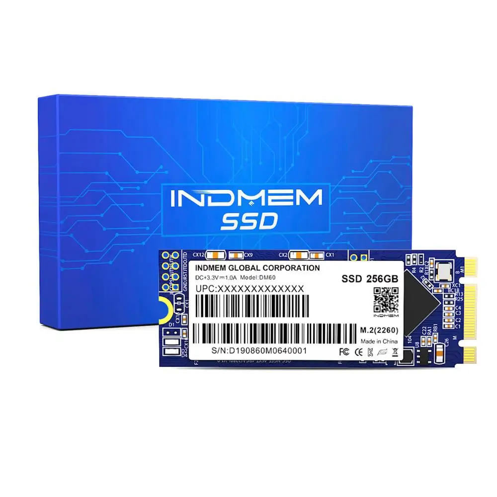 INDMEM MLC SSD M2 2260 M.2 256 Гб 128 64 твердотельный накопитель Sata HD внутренний 120 ГБ 240 жесткий
