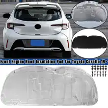 Автомобильный звукоизоляционный коврик Deadener, теплоизоляционный коврик, капот двигателя, подходит для Toyota Corolla+ Автомобильный Стайлинг