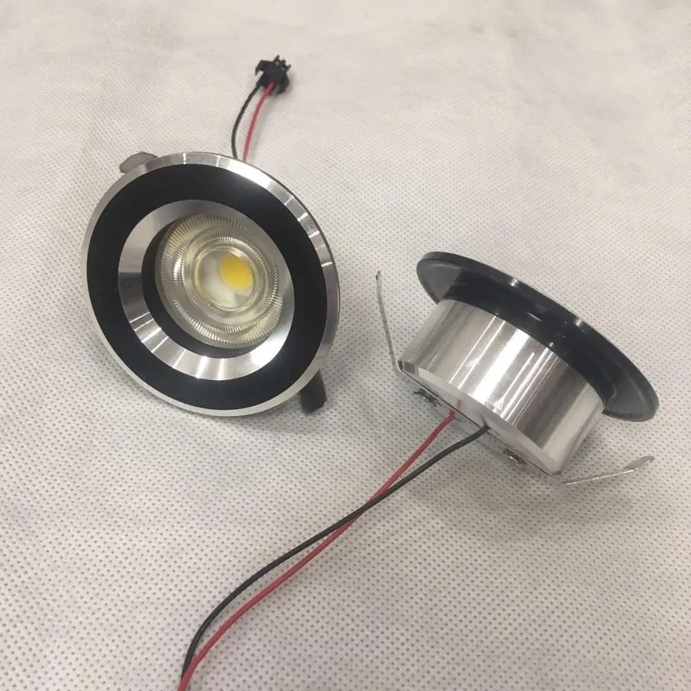 

4pcs/lot diameter 60mm Mini Led Downlight White Round Ceiling Spot Lights Panel Light Recessed Aluminum Lamp Warm
