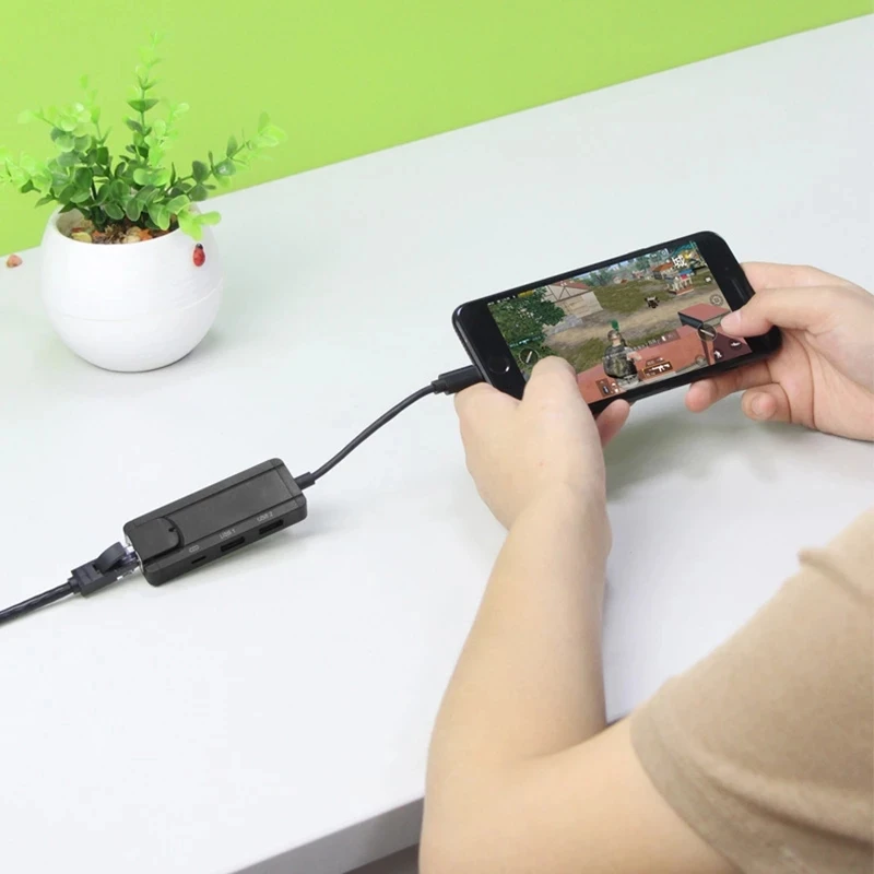 Lightning iPhone to RJ45 Ethernet USB 3.0 converter ipad Wired Network 4 in 1 Hub OTG Adapter for iPad |