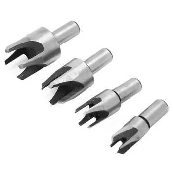 

Tool Drill Bits Parts 4pcs Carbon Steel Tenon Cutter Circular Shank Plug