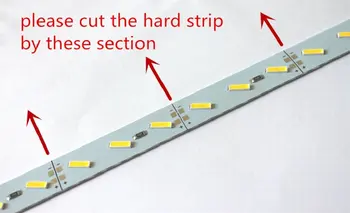 

10pcs Super Bright Rigid Hard Strip White 7020 Bar Light 12v 25CM 18LEDs For Counter cabinet decoration jk1365