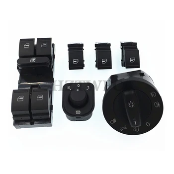 

New Mirror Headlight Window Switch Button 1F0959855 1K4959857 1K0941431N For VW Jetta MK5 Golf 5 6 Tiguan Passat B6 CC