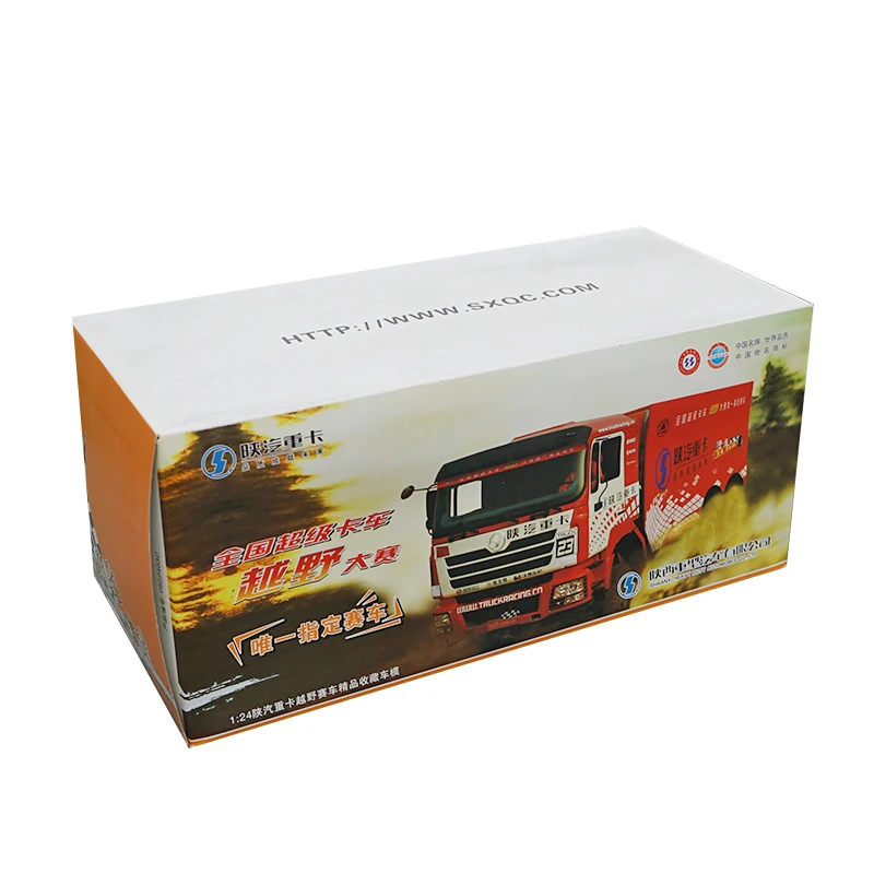 1:24 Shanqi DeLong F3000 грузовик трактор контейнер литья под давлением модель для коллекции, литье под давлением внедорожник тяжелая модель грузовика