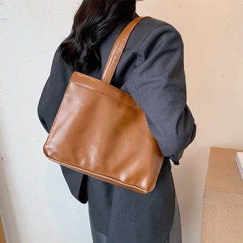 

Soft PU Leather Crossbody Bags for Women Tend Tote Bag Handbags Female Travel Fashion Women's Bag 2020 Solid Color Shoulder Bag