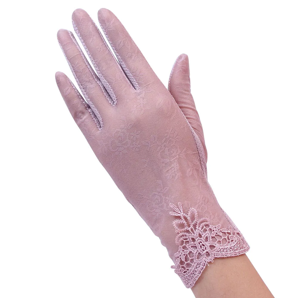 Женские уличные летние УФ-защитные перчатки для вождения перчатки кружевные перчатки женские сексуальные кружевные перчатки тонкие анти-солнце femme уличные перчатки