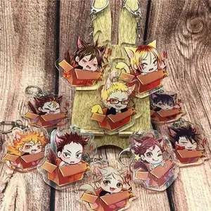Anime Haikyuu!! Kuroo Tetsurou Kozume Kenma Cosplay Acrylic Keychain  Cartoon Pendant Cchool Bag Charm Keyring Birthday Gifts - AliExpress