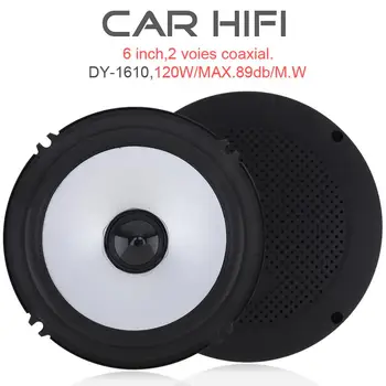 

2pcs 6 Inch 120W Car HiFi Coaxial Speaker Vehicle Door Auto Audio Music Stereo Full Range Frequency Speakers for Cars