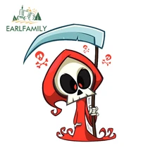 EARLFAMILY 13cm x 10.21cm Funny Car Skeleton With Machete Car Stickers Window Body Bumper Decal Vinyl Decal Car Accessories EARLFAMILY 13cm x 10.21cm Funny Car Skeleton With Machete Car Stickers Window Body Bumper Decal Vinyl Decal Car Accessories