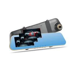 Caméra de tableau de bord avec rétroviseur, 1080P, 4.3 pouces, enregistreur vidéo Dvr pour la conduite, offre spéciale 