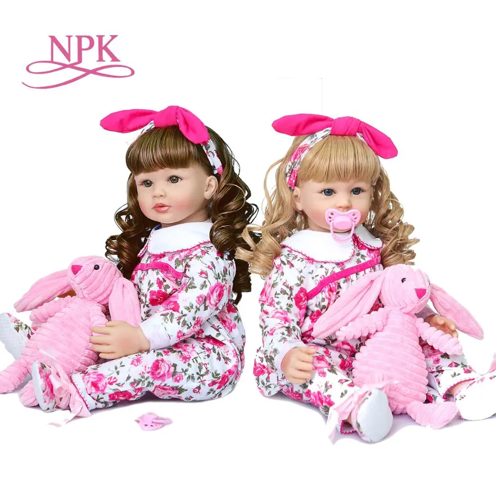 Кукла реборн NPK силиконовая коллекционная игрушка для маленьких девочек
